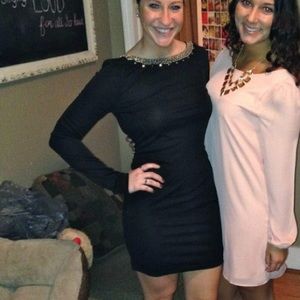 Open back embellished dress